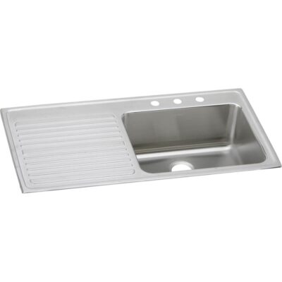 Elkay 18 Gauge Stainless Steel 43'' x 22'' x 10'' Single Bowl Drop-in Kitchen Sink