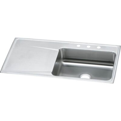 Elkay 18 Gauge Stainless Steel 43'' x 22'' x 7.625'' Single Bowl Drop-in Kitchen Sink