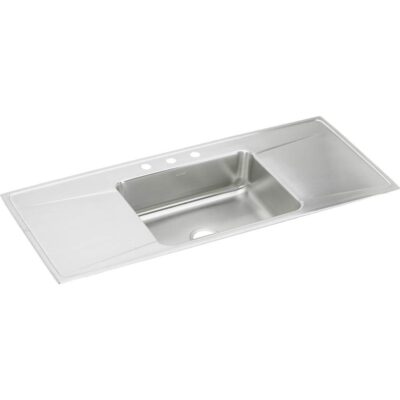 Elkay 18 Gauge Stainless Steel 54'' x 22'' x 7.625'' Single Bowl Drop-in Kitchen Sink