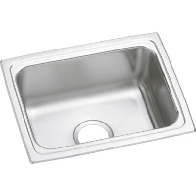 Elkay 18 Gauge Stainless Steel 19'' x 15'' x 7.625'' Single Bowl Top Mount Kitchen Sink