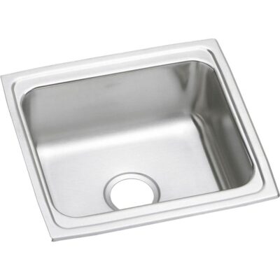 Elkay 18 Gauge Stainless Steel 19'' x 18'' x 6'' Single Bowl Drop-in Bar/Prep Sink