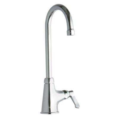 Elkay Single Hole with Single Control Faucet with 5'' Gooseneck Spout 2'' Lever Handle Chrome