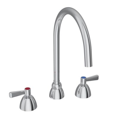 Elkay 8'' Centerset with Concealed Deck Laminar Flow Faucet with 8'' Gooseneck Spout 2'' Lever Handles Chrome