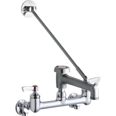 Elkay WALL MNT 8IN, BUCKET HK 7IN SPT ROUGH, LVR HNDL, 2IN, SHUT