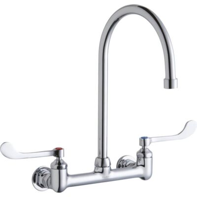 Elkay WALL MNT 8IN, GN 8IN SPT, 1PC WRIST BLD HNDL, 6IN, 1/2IN HW