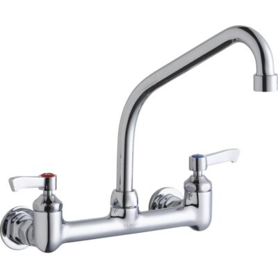Elkay WALL MNT 8IN, HA 8IN SPT, LVR HNDL, 2IN, 1/2IN HW