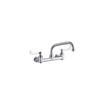 Elkay WALL MNT 8IN, TUBE 8IN SPT, 1PC WRIST BLD HNDL, 4IN, 1/2IN H