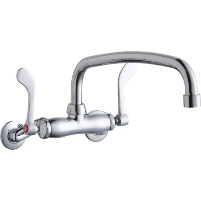 Elkay WALL MNT 4IN, AT 12IN SPT, 1PC WRIST BLD HNDL, 4IN, 2IN HW
