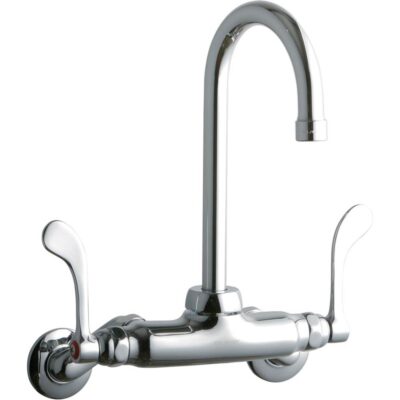 Elkay WALL MNT 4IN, GN 5IN SPT, 1PC WRIST BLD HNDL, 4IN, 2IN HW