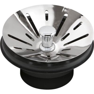 Elkay 3-1/2'' Garbage Disposal Stopper / Strainer for use with Perfect Drain-Chrome Polished Stainless Steel