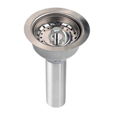 Elkay 3-1/2'' Drain Fitting Stainless Steel Body with Strainer Basket Matte Finish
