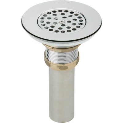 Elkay 3-1/2''Drain Nickel Plated Brass Body Vandal-resistant Strainer and Tailpiece