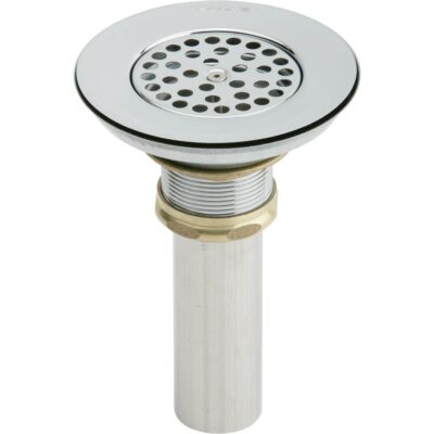 Elkay 3-1/2'' Drain Type 304 Stainless Steel Body Vandal Resistant Grid Strainer