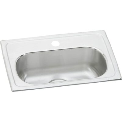 Elkay 18 Gauge Stainless Steel 19.5'' x 13'' x 6.125'' Single Bowl Top Mount Bar/Prep Sink