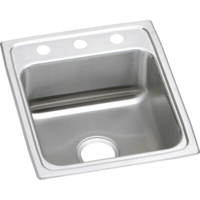 Elkay 18 Gauge Stainless Steel 15'' x 22'' x 7.625'' Single Bowl Drop-in Kitchen Sink