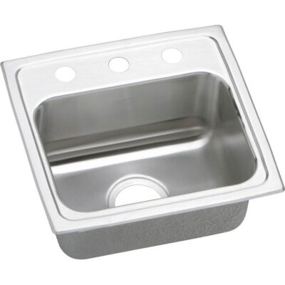 Elkay 18 Gauge Stainless Steel 17'' x 16'' x 10.125'' Single Bowl Top Mount Kitchen Sink