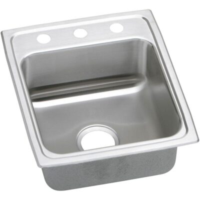 Elkay 18 Gauge Stainless Steel 17'' x 20'' x 7.625'' Single Bowl Top Mount Kitchen Sink