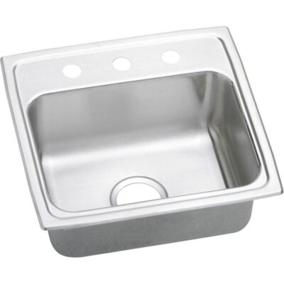 Elkay 18 Gauge Stainless Steel 19.5'' x 19'' x 7.5'' Single Bowl Top Mount Kitchen Sink