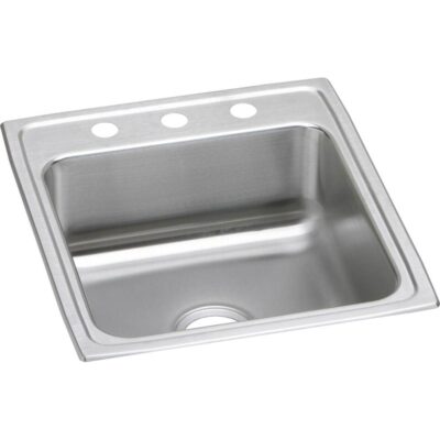 Elkay 18 Gauge Stainless Steel 19.5'' x 22'' x 7.625'' Single Bowl Drop-in Kitchen Sink