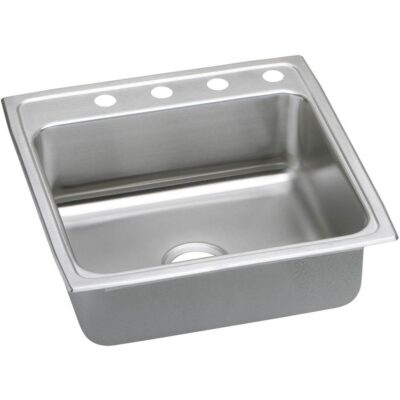 Elkay 18 Gauge Stainless Steel 22'' x 22'' x 7.625'' Single Bowl Top Mount Kitchen Sink