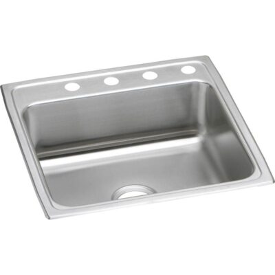 Elkay 18 Gauge Stainless Steel 22'' x 22'' x 7.625'' Single Bowl Drop-in Kitchen Sink