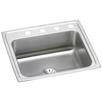 Elkay 18 Gauge Stainless Steel 25'' x 21.25'' x 7.875'' Single Bowl Drop-in Kitchen Sink Kit