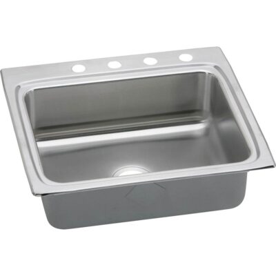 Elkay 18 Gauge Stainless Steel 25'' x 22'' x 8.125'' Single Bowl Top Mount Kitchen Sink