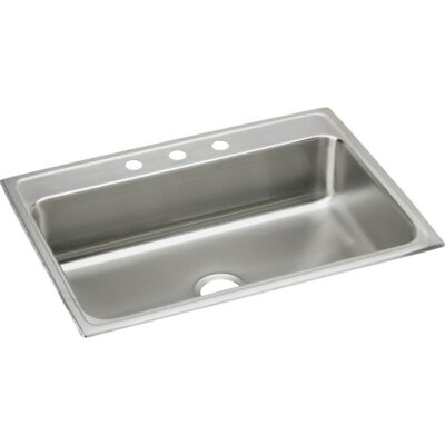 Elkay 18 Gauge Stainless Steel 31'' x 22'' x 7.625'' Single Bowl Drop-in Kitchen Sink