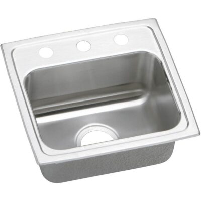 Elkay 18 Gauge Stainless Steel 17'' x 16'' x 5'' Single Bowl Drop-in Kitchen Sink