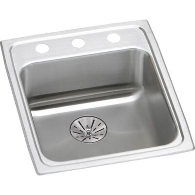 Elkay 18 Gauge Stainless Steel 17'' x 20'' x 6.5'' Single Bowl Drop-in Kitchen Sink Kit