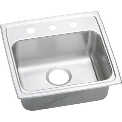 Elkay 18 Gauge Stainless Steel 19'' x 18'' x 4'' Single Bowl Top Mount Kitchen Sink