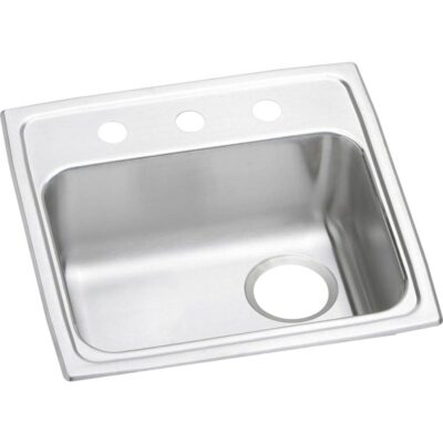 Elkay 18 Gauge Stainless Steel 19'' x 18'' x 6.5'' Single Bowl Top Mount Kitchen Sink