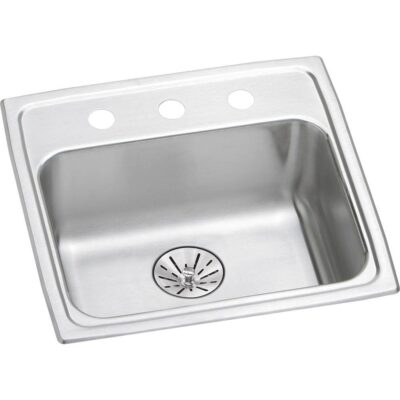 Elkay 18 Gauge Stainless Steel 19'' x 18'' x 6.5'' Single Bowl Drop-in Kitchen Sink Kit