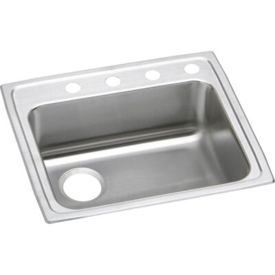 Elkay 18 Gauge Stainless Steel 22'' x 19.5'' x 5.5'' Single Bowl Top Mount Kitchen Sink