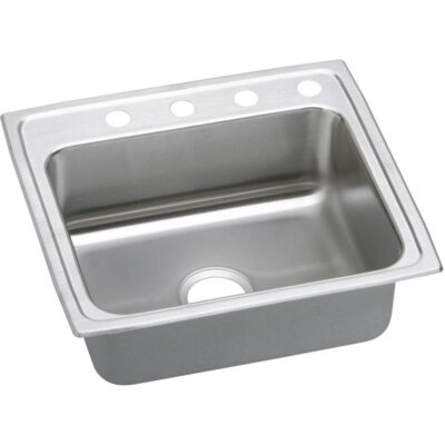 Elkay 18 Gauge Stainless Steel 25'' x 21.25'' x 5.5'' Single Bowl Drop-in Kitchen Sink