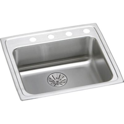 Elkay 18 Gauge Stainless Steel 25'' x 21.25'' x 6.5'' Single Bowl Drop-in Kitchen Sink Kit