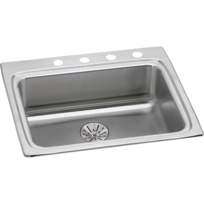 Elkay 18 Gauge Stainless Steel 25'' x 22'' x 6.5'' Single Bowl Drop-in Kitchen Sink Kit