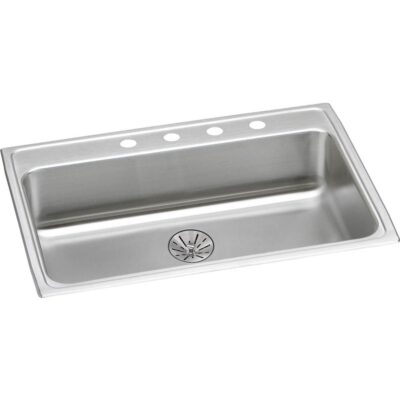 Elkay 18 Gauge Stainless Steel 31'' x 22'' x 6.5'' Single Bowl Drop-in Kitchen Sink Kit