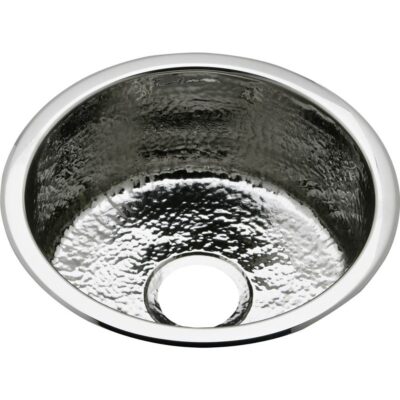 Elkay 18 Gauge Stainless Steel 16.375'' x 16.375'' x 7'' Single Bowl Dual Mount Bar Sink