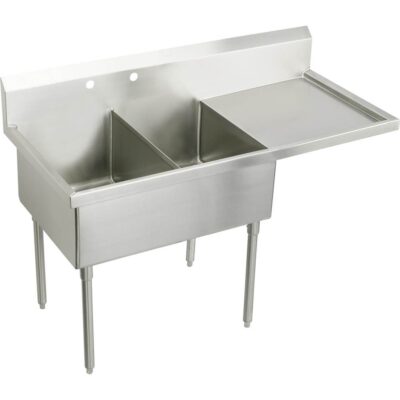 Elkay WNSF TWO COMPT SCULLERY SINK