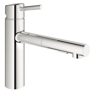 Grohe Concetto Single-Handle Pull-Out Kitchen Faucet Dual Spray 1.5 GPM