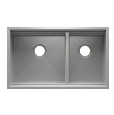 Home Refinements by Julien Smartstation Sink Undermount, No Acc., Double L18X18X10 R12X18X10