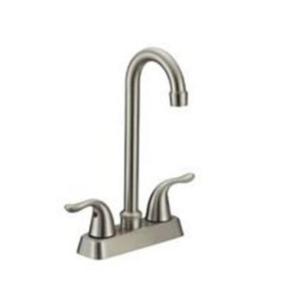Matco Norca 2 Handle S/S Bar Faucet, Metal Leve