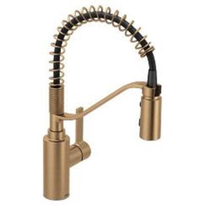 Moen Bronzed gold (bzg) one-handle pulldown kitchen faucet