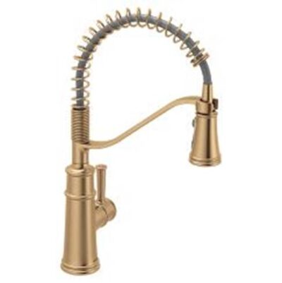 Moen Bronzed gold (bzg) one-handle pulldown kitchen faucet