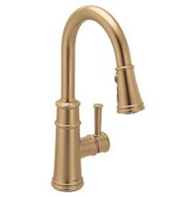 Moen Bronzed gold (bzg) one-handle pulldown kitchen faucet