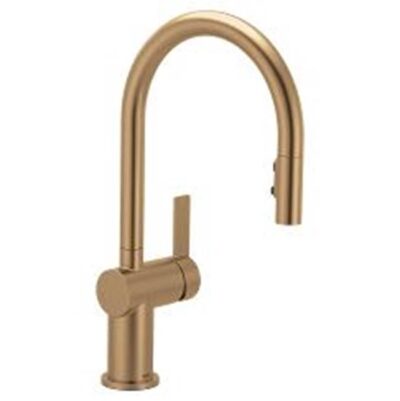 Moen Bronzed gold (bzg) one-handle pulldown kitchen faucet