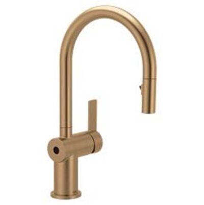 Moen Bronzed gold (bzg) one-handle pulldown kitchen faucet