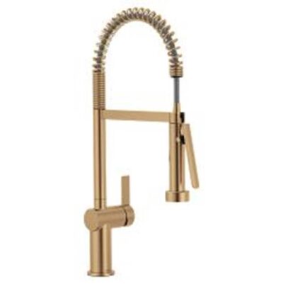 Moen Bronzed gold (bzg) one-handle pulldown kitchen faucet