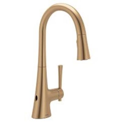 Moen Bronzed gold (bzg) one-handle pulldown kitchen faucet